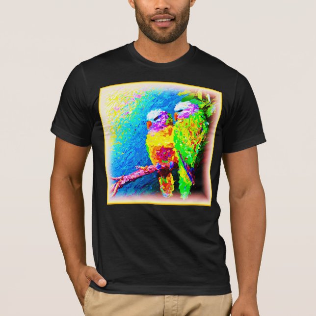 Camiseta Um Arco-Íris Vibrante e alegre. Compre agora (Frente)