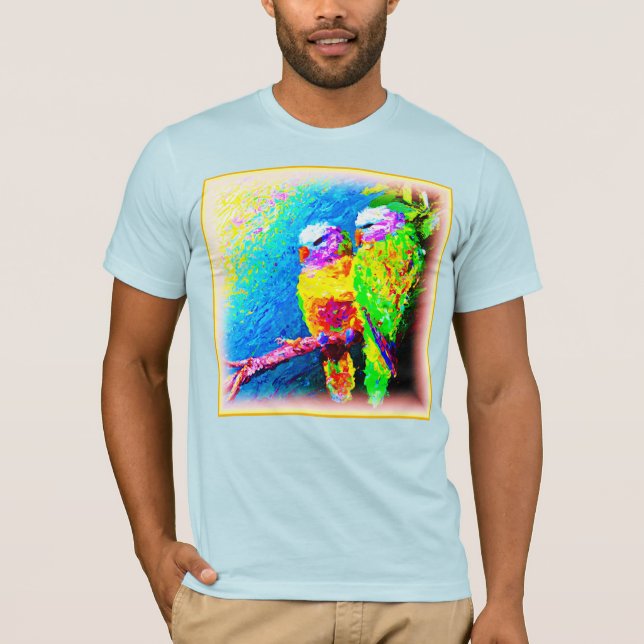 Camiseta Um Arco-Íris Vibrante e alegre. Compre agora (Frente)