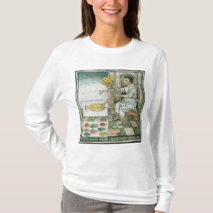 Camiseta Um artesão asteca da pena