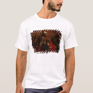 Camiseta Um assento de fumo do turco em um sofá, c.1825