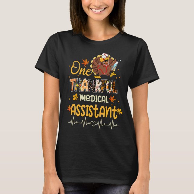 Camiseta Um assistente médico grato, Turco Peregrino (Frente)