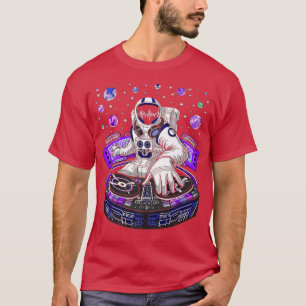 Camiseta Um astronauta Homem Espaço Terra Marcha astronauta