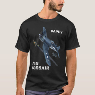 Camiseta Um avião de combate F4U Corsair, excelente de avia
