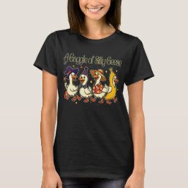 Camiseta Um Bando de Patos Bobos em Caos Total de Fantasias