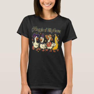 Camiseta Um Bando de Patos Bobos em Caos Total de Fantasias