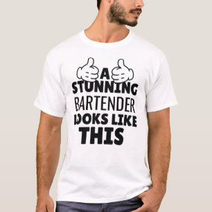Camiseta Um Barman Incrível Parece Com Este Presente Engra