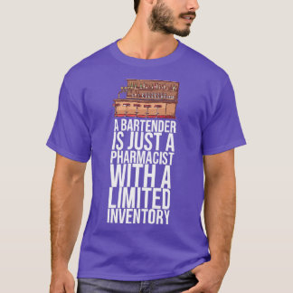 CAMISETA UM BARTENDER É APENAS UM FARMACÊUTICO COM PRESENTE
