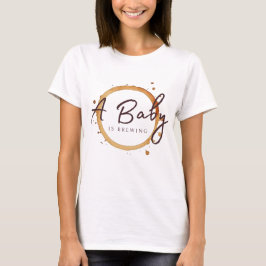 Camiseta Um Bebê Está Preparando Grãos de Café Chás de Bebê