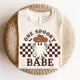 Camiseta Um Bebê Fofo Ocidental Fofo Boo Halloween