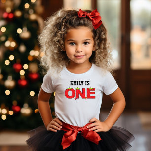 Camiseta Um Bebê Morango 1º Aniversário Tema Morango