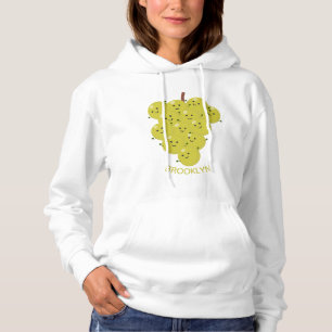 Camiseta Um belo cacho engraçado de desenho animado de uva