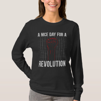 Camiseta Um belo dia para uma Cara de revolução que voa o d