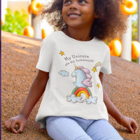 Um Belo E Engraçado Unicórnio Comeu Minha Ilustraç