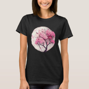 Camiseta Um Belo Símbolo de Renovação Flor de Cerejeira Geo
