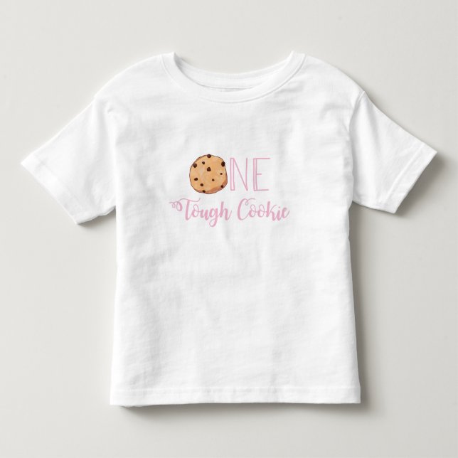 Camiseta Um Biscoito Duro Biscoito Rosa Aniversário (Frente)