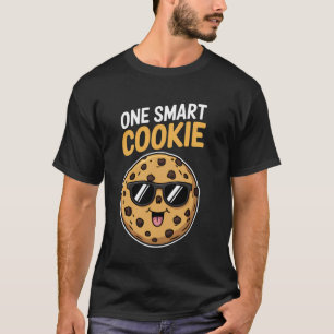 Camiseta Um Biscoito Inteligente Biscoito de Chocolate Chip