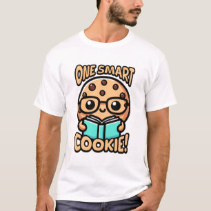 Camiseta Um Biscoito Inteligente! Trocadilho de Cookies Bon