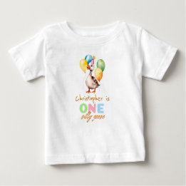 Camiseta Um Bobo entra no primeiro aniversario neutro entre
