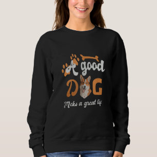 Camiseta Um Bom Cachorro Faz Uma Grande Vida Pegadas de Ca