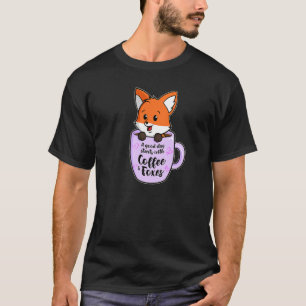 Camiseta Um Bom Dia Com Café E Raposas Raposa Café 2