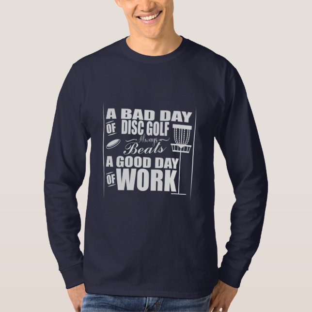 Camiseta Um Bom Dia Começa Com Golfe De Disco (Frente)