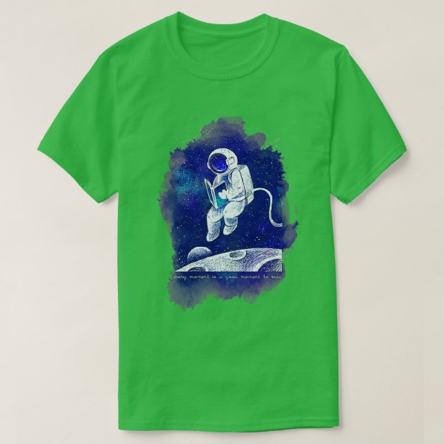 Camiseta Um bom momento para ler (Frente do Design)