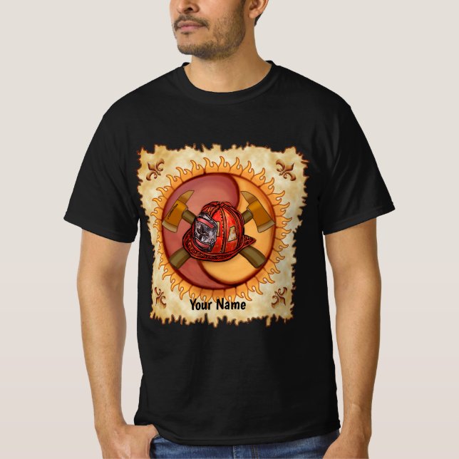 Camiseta Um Bombeiro Yin Yang (Frente)