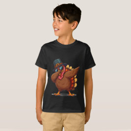 Camiseta Um Bonitinho Engraçado Ação de Graças Da Turquia