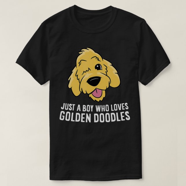 Camiseta Um Cachorro Bonito Que Adora Goldendoo (Frente do Design)