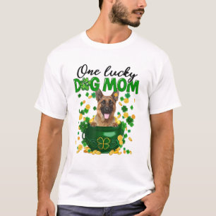 Camiseta Um Cachorro Feliz Mãe German shepherd Engraçado Mã