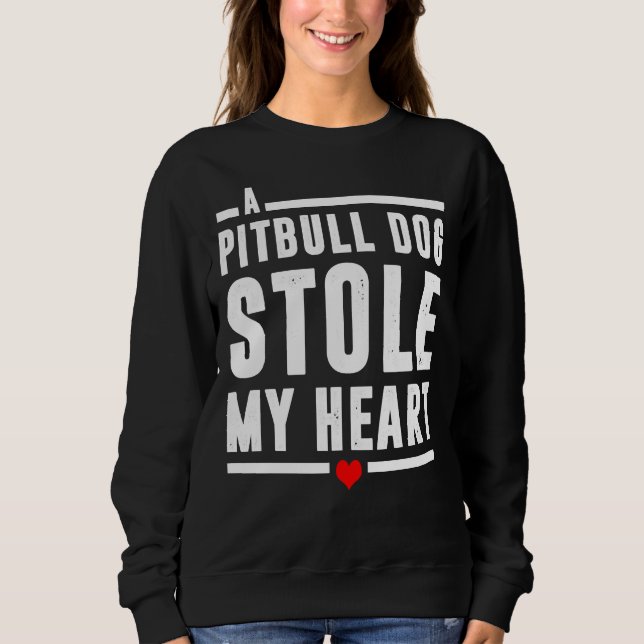 Camiseta Um Cachorro Pitbull Roubou Meu Coração (Frente)