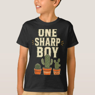 Camiseta Um Cacto Menino Afiado Planta de Casa Engraçada Am