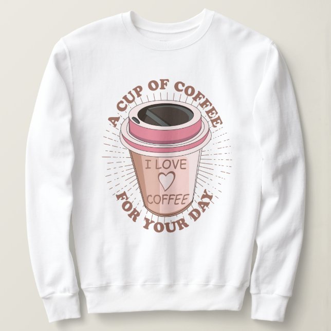 Camiseta Um café (Frente do Design)