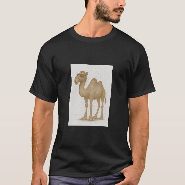 Camiseta Um camelo escuro (Frente)