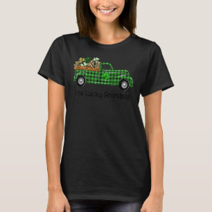 Camiseta Um Caminhão de Xadrez Verde do Avô Sortudo