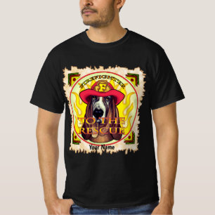 Camiseta Um Camisa-Fogo Cachorro-Cachorro