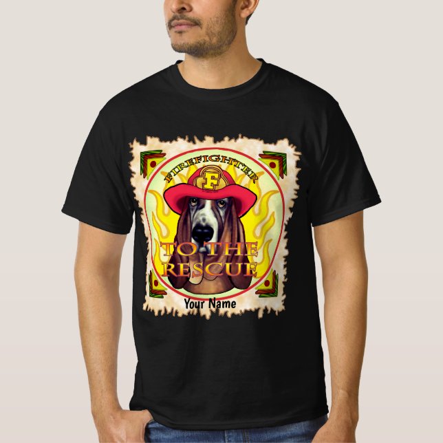 Camiseta Um Camisa-Fogo Cachorro-Cachorro (Frente)