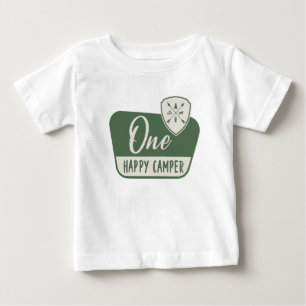 Camiseta UM campista feliz, Um Primeiro Aniversário, Flores