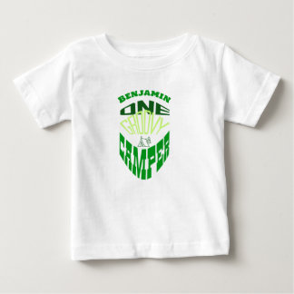 Camiseta Um campista, personalize com o nome acampando