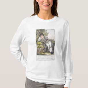 Camiseta Um camponês do vale de Tesino em Tirol, de um co