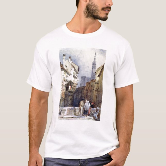 Camiseta Um canal em Strasbourg (Frente)