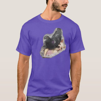 Camiseta Um cão e pombo esmagados