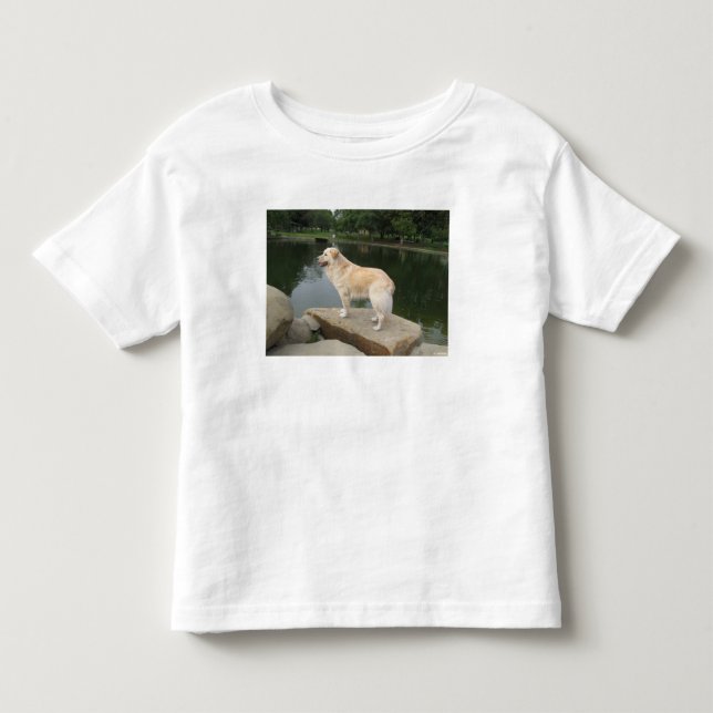 Camiseta Um Cão Em Um Lago (Frente)