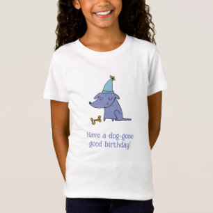 Camiseta Um cão que se foi, um bom cachorro de aniversário 