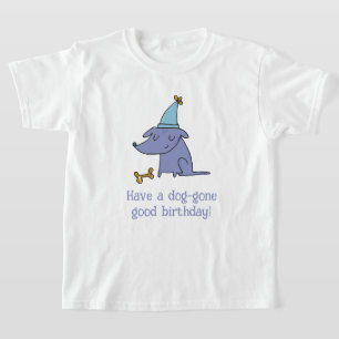 Camiseta Um cão que se foi, um bom cachorro de aniversário 