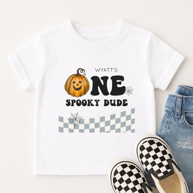 Camiseta Um Cara Assustador Aniversário de 1 ano no Hallowe (Criador carregado)