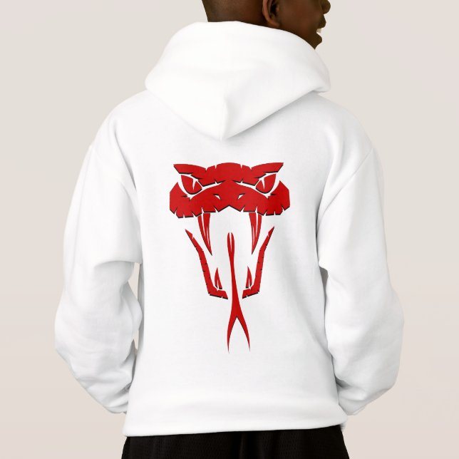 Camiseta Um cara Cobra vermelho feroz (Verso)