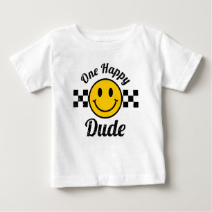 Camiseta Um Cara Feliz, Amarelo, Sorria Rosto Correspondênc