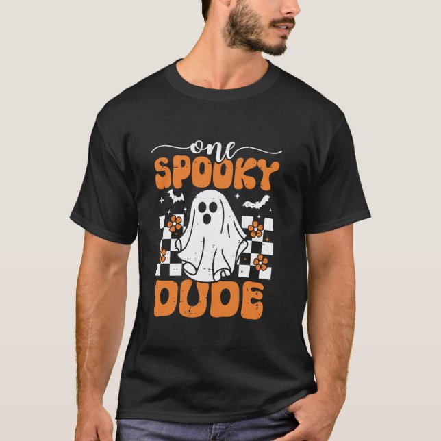 Camiseta Um Cara Sólido Correspondendo Figurinos De Hallowe (Frente)