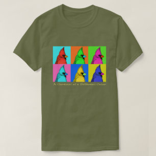 Camiseta Um cardeal de uma cor diferente